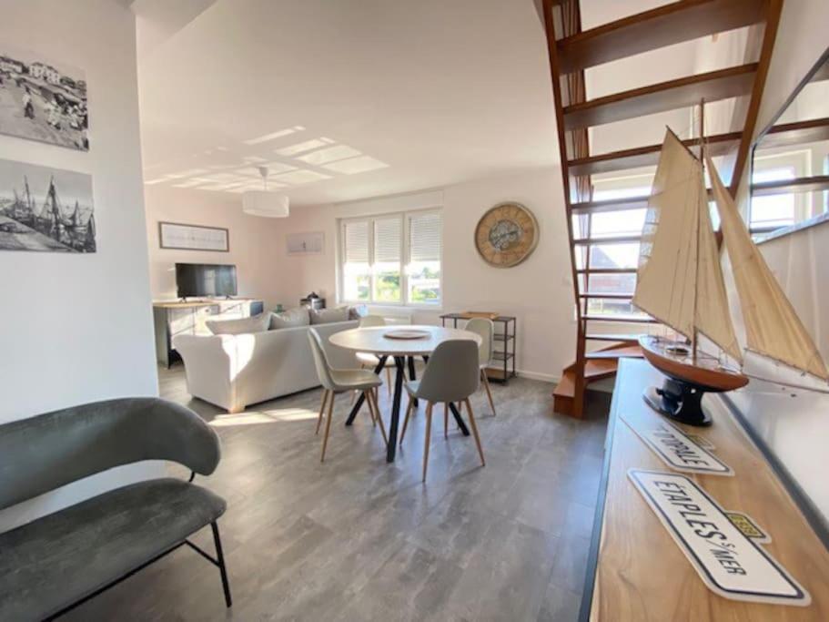 Apartmán La Capitainerie Beau Duplex Face Port De Plaisance Étaples Exteriér fotografie